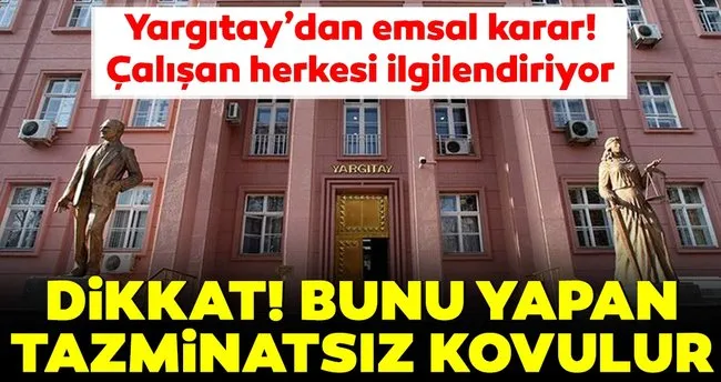 yargitay dan emsal karar bunu yapan