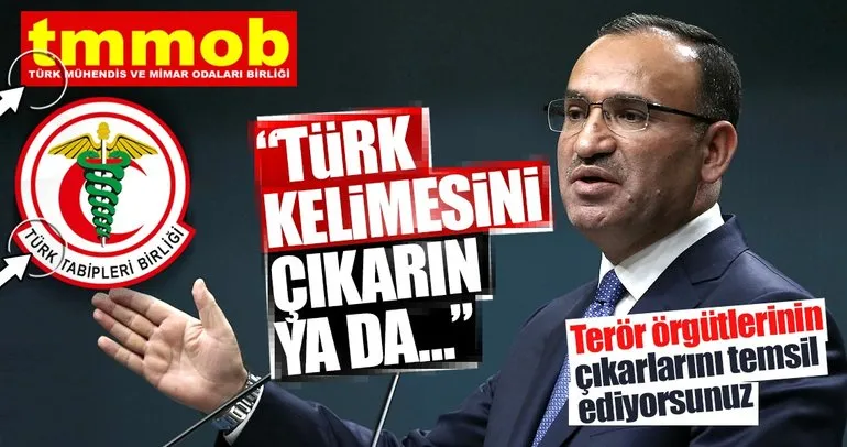 Bozdağ: TTB ve TMMOB Türk ismini çıkarmalıdır