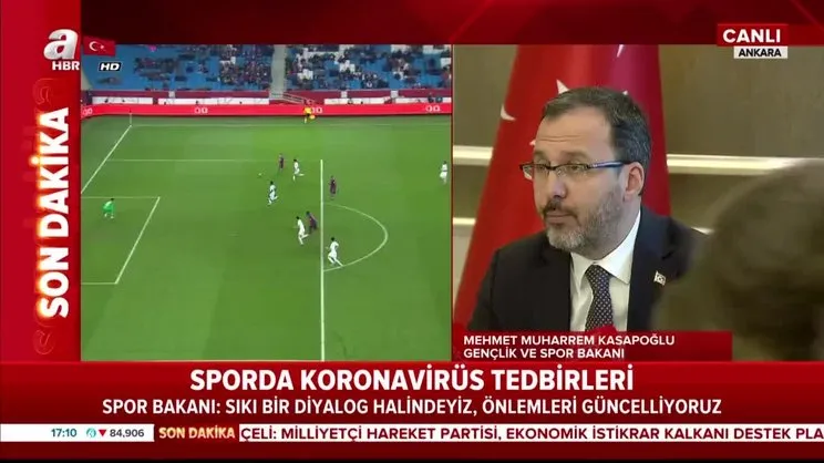 Tüm sportif faaliyetler, futbol, basketbol, voleybol, hentbol karşılaşmaları ertelendi | Video