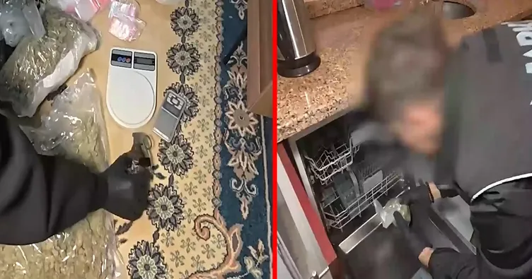 İstanbul’da uyuşturucu operasyonu! Zehir zulalarını bulaşık makinesinde saklamışlar