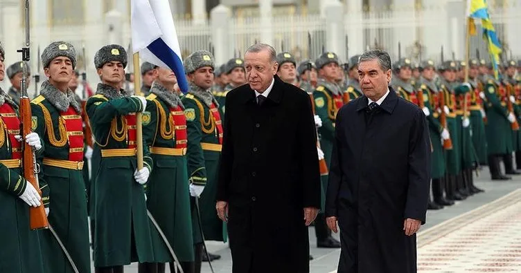 Başkan Erdoğan Türkmenistan’da! Ortak basın toplantısında önemli açıklamalar