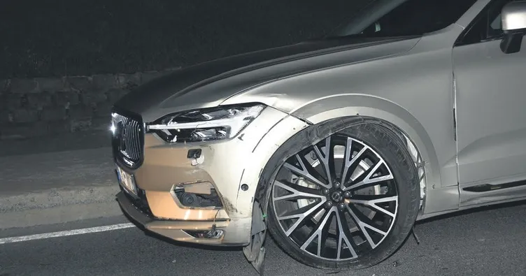 Serenay’ın aracı kaza yaptı