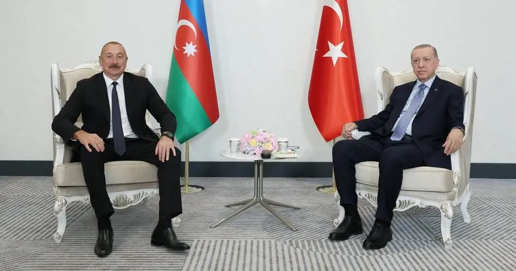 Son dakika: Başkan Erdoğan, Azerbaycan Cumhurbaşkanı Aliyev ile görüştü