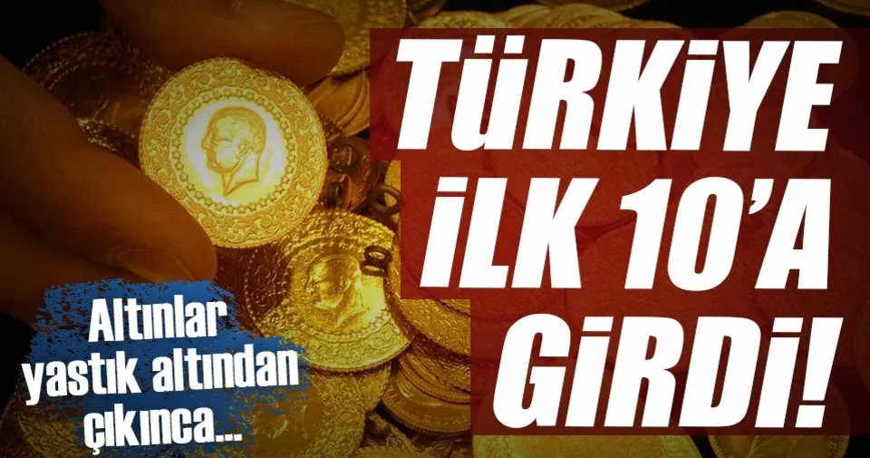 turkiye dunya altin rezervinde top 10