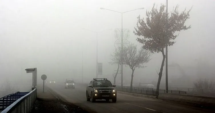 Erzurum’da yoğun sis