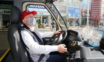 Başkan Aydıner’den tebdili kıyafetle minibüslerde denetim