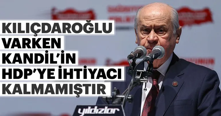 Bahçeli'den, Kılıçdaroğlu'na ağır sözler