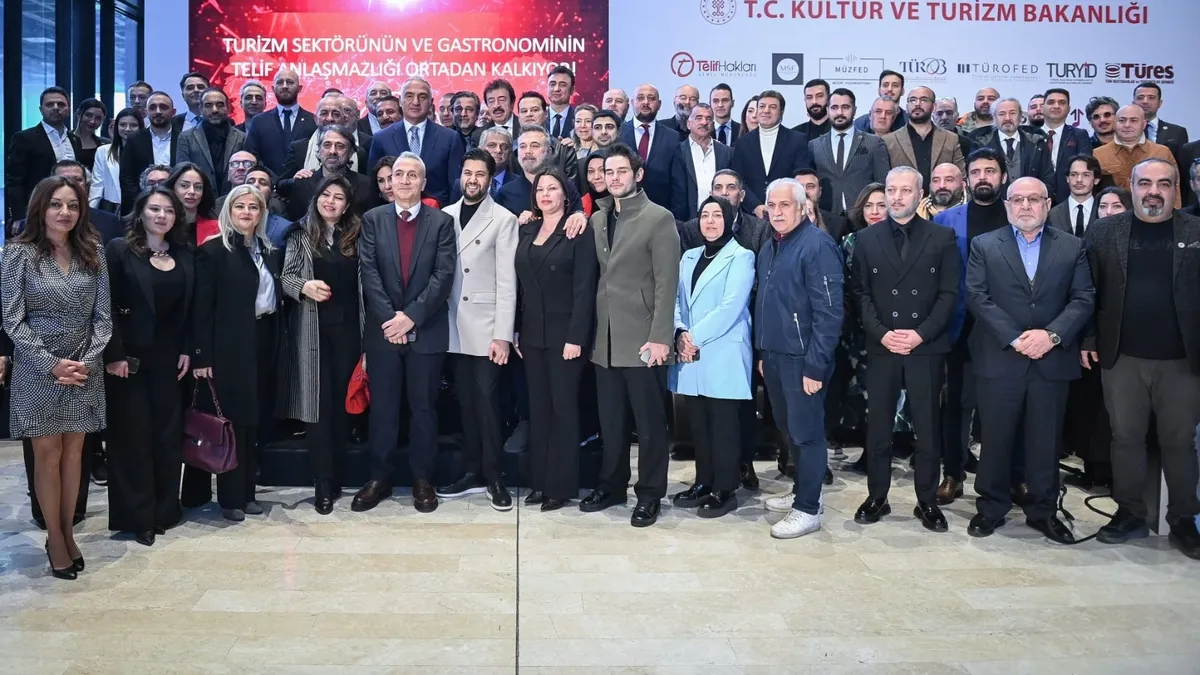 Bakan Ersoy’dan 40 yıllık telif sorununa neşter! “Gastronomi Sektöründe Telif Hakları İçin tarihî adım atıldı”