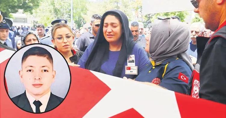 Hamile eşten şehide acı veda