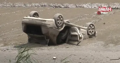 Eyüpsultan’da şoke eden olay! Suyu çekilen gölün içinden otomobil çıktı | Video