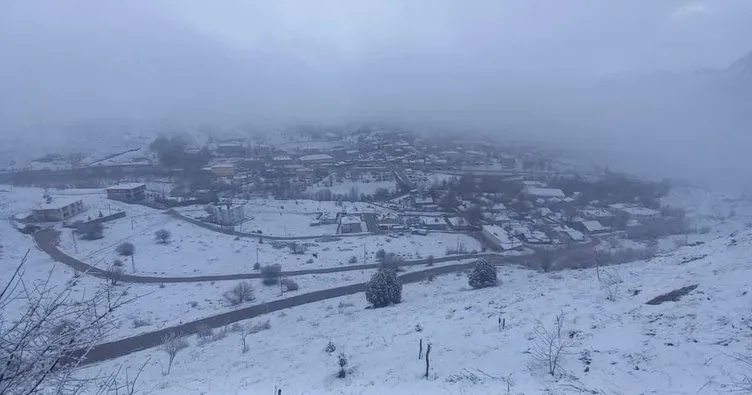 İlkbaharın ilk gününde, Tunceli’de kar sürprizi