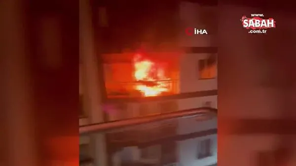 Yangında mahsur kalan babası için attığı çığlıklar yürek dağladı | Video