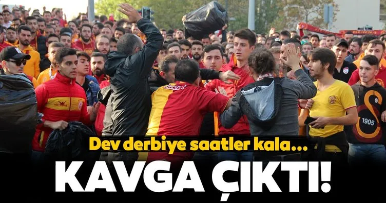 Beşiktaş - Galatasaray derbisi öncesi kavga çıktı!