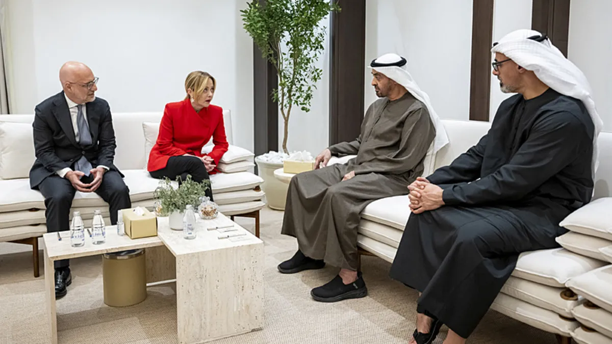 İtalya Başbakanı Meloni Abu Dabi’de: BAE Devlet Başkanı Al Nahyan ile bir araya geldi