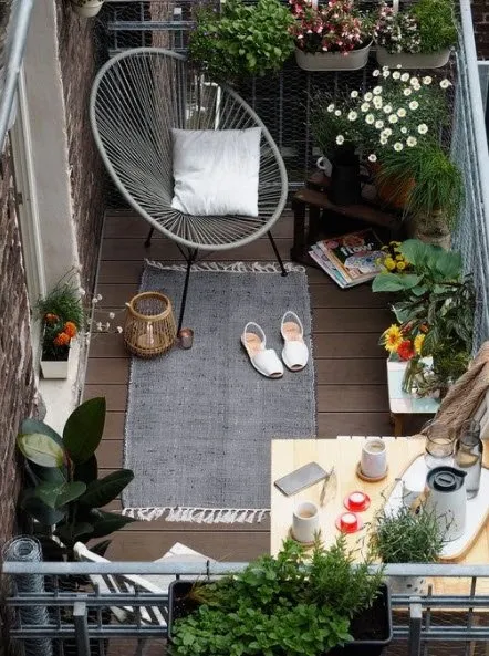 Küçük balkon dekorasyon fikirleri