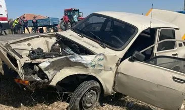 Nevşehir’de kavşakta kaza: Araçlardan biri alev aldı #nevsehir