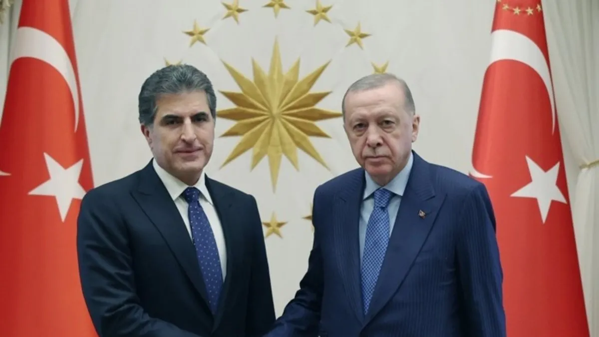 SON DAKİKA... Başkan Erdoğan IKBY Başkanı Neçirvan Barzani'yi kabul etti