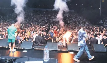 Rap’in yıldızları Kuruçeşme’yi salladı