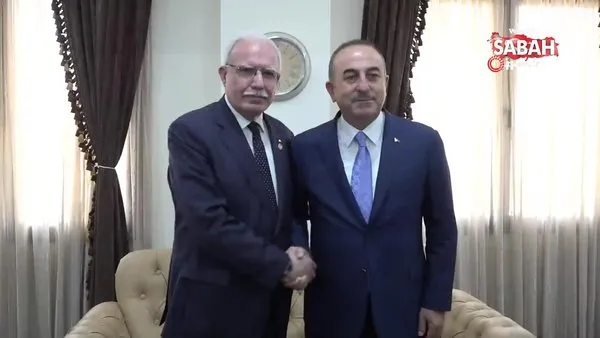 Bakan Çavuşoğlu, Filistinli mevkidaşı Malki ile görüştü