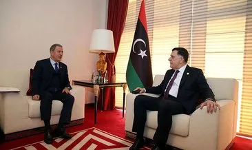 Bakan Akar,  Libya Ulusal Mutabakat Hükümeti Başkanlık Konseyi Başkanı ile görüştü