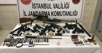 İstanbul Sarıyer’de oto tamircisi görünümünde silah imalathanesi!