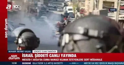 Müslümanlara Mescid-i Aksa’da canlı yayında müdahale | Video