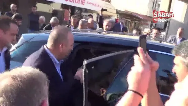 Bakan Çavuşoğlu, bayram ziyaretine TOGG'la geldi | Video