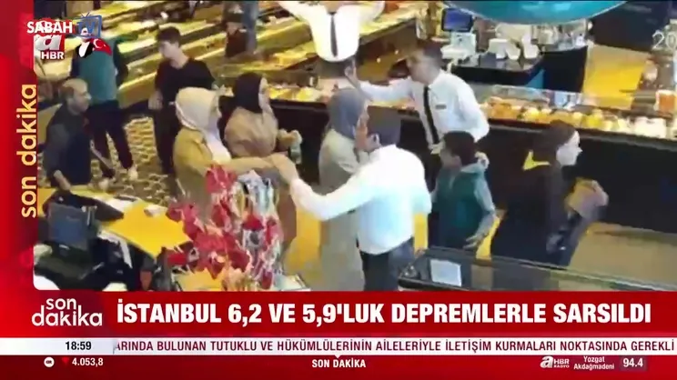 İstanbul depremi kameralara böyle yansıdı