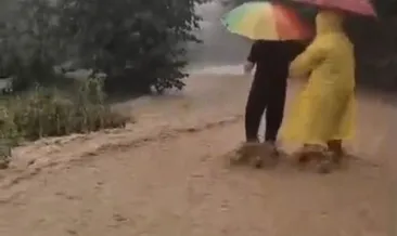 Giresun’da şiddetli sağanak: Dereler taştı, su baskınları oldu