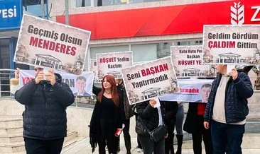 250 bin dolar rüşvet isteyen CHP’li başkana belediye önünde erkek dansözlü protesto!