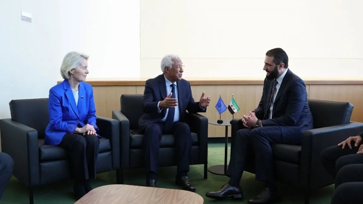 Şam’da kritik zirve! Şara, AB heyetini kabul etti Şam’da kritik zirve! Şara, AB heyetini kabul etti