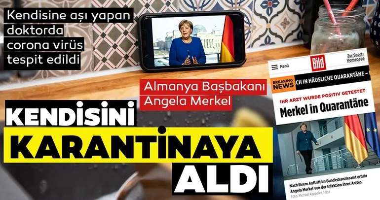 SON DAKİKA: Almanya Başbakanı Angela Merkel yeni tip koronavirüs salgını nedeniyle kendisini karantinaya aldı!