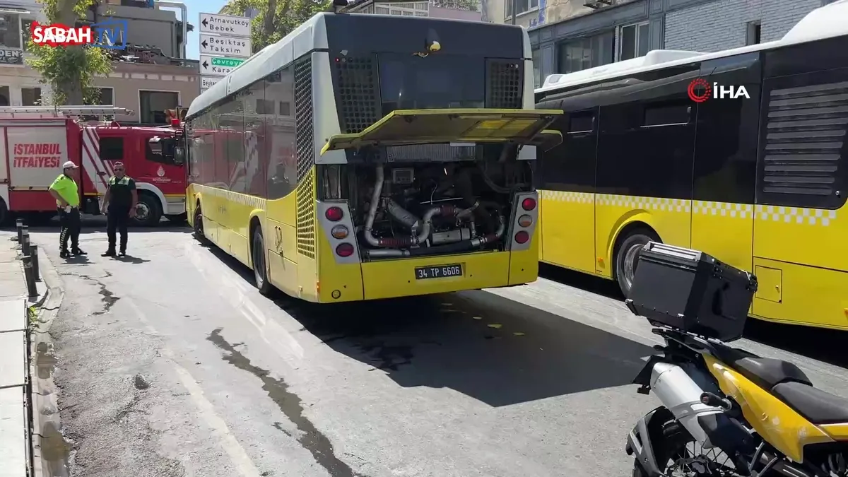 Ortaköy’de İETT otobüsünden dumanlar yükseldi: Yolcular tahliye edildi | Video videosunu izle Ortaköy’de İETT otobüsünden dumanlar yükseldi: Yolcular tahliye edildi | Video videosunu izle