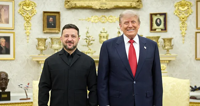 Trump ile Zelenskiy Beyaz Saray’da görüştü