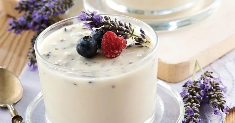 Lavantal panna cotta