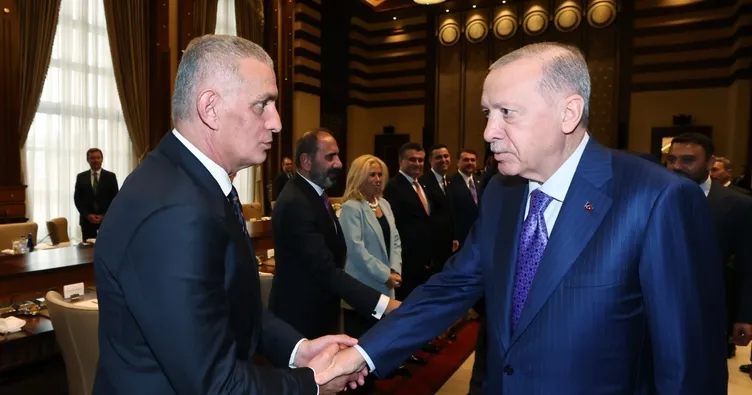 Başkan Erdoğan TFF heyetini kabul etti