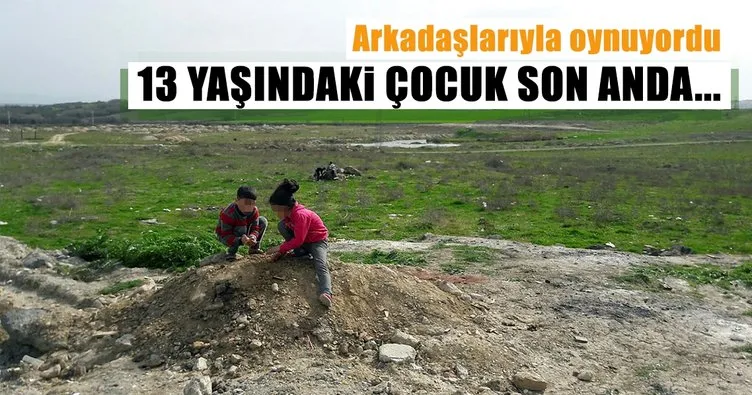 İstanbul Avcılar’da 13 yaşındaki bir çocuk, yağmur suyunun oluşturduğu gölete düştü