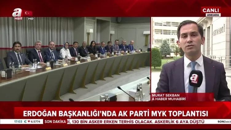 AK Parti MYK toplantısı başladı