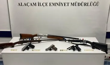 Samsun'da 'Yasa dışı silahlanma' operasyonu: Çok sayıda mühimmat ele geçirildi! #samsun