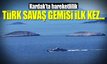 Kardak kayalıklarında hareketli anlar