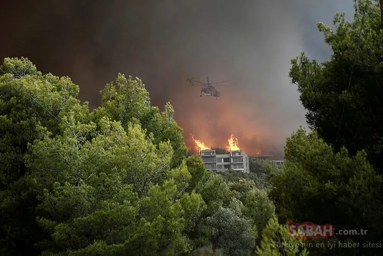 Yunanistan’da yangın!