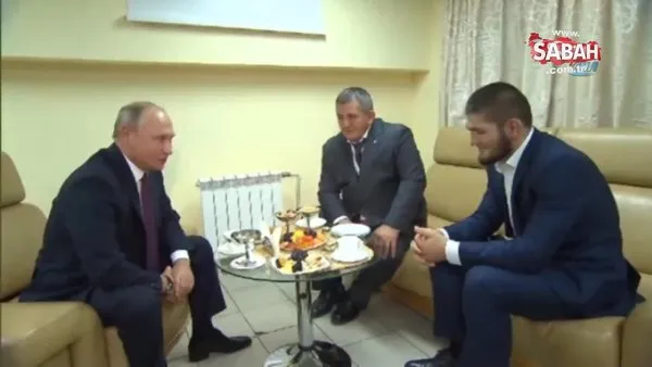 Putin, şampiyon Nurmagomedov ile bir araya geldi