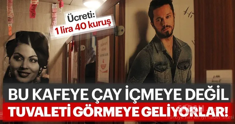 Bu kafeye müşteriler çay içmeye değil tuvaleti görmeye geliyor