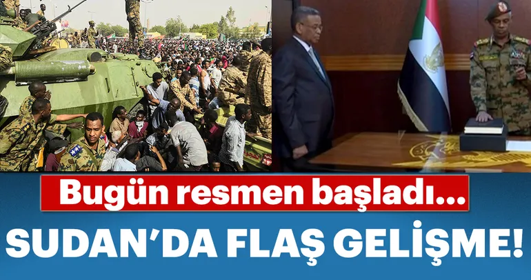 Sudan'da Askeri Geçiş Konseyi Başkanı sıfatıyla yemin ederek göreve başladı