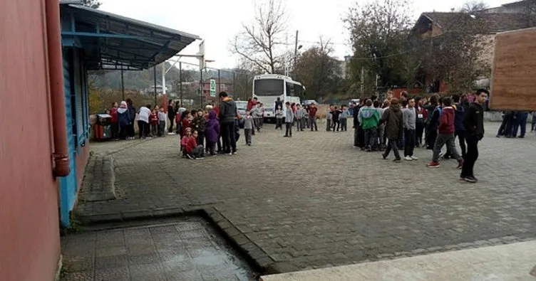 Zonguldak’ta okulda çıkan yangın paniğe neden oldu