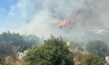 Antalya Aksu'da yangın: Havadan ve karadan müdahale ediliyor! #antalya