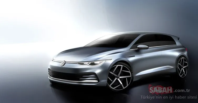 2020 Volkswagen Golf’ten ilk görseller geldi! Volkwagen, Golf 8’in çizimlerini yayınladı