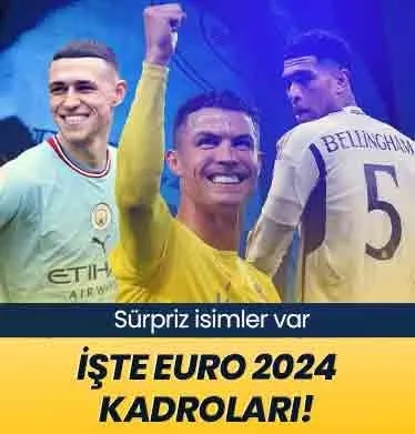 EURO 2024 kadroları belli oldu! Sürpriz isimler...