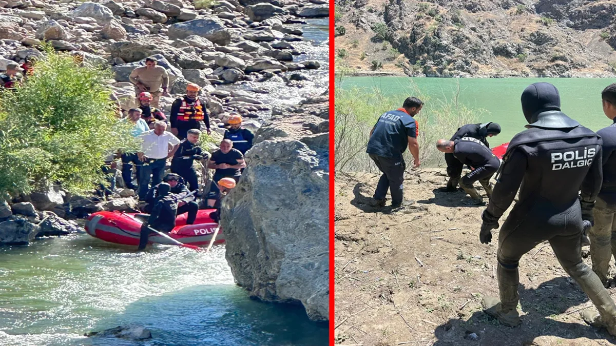 Bitlis Mutki'de dere kenarında arama çalışmaları