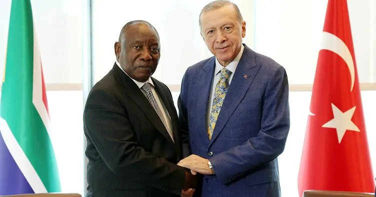 Başkan Erdoğan, Ramaphosa ile görüştü